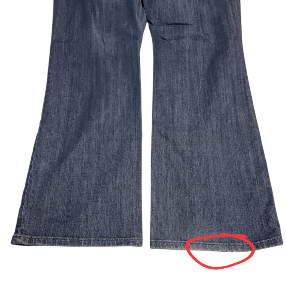 Y2K American Eagle Women Dark Wash Denim True Boot Size 16 Mid Rise Preowned - Picture 13 of 13